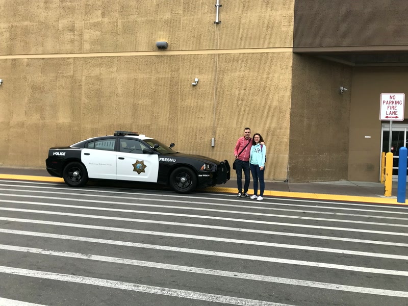 Un coche de la policía de Fresno