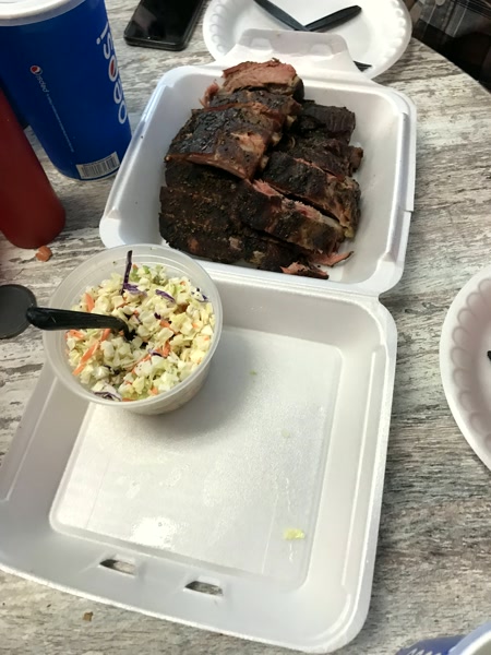 Barbacoa texana en bandeja