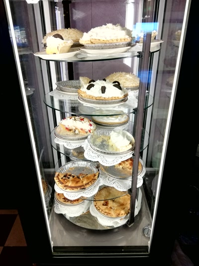 La vitrina de tartas del diner