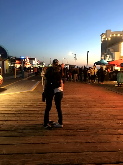 El muelle al anochecer