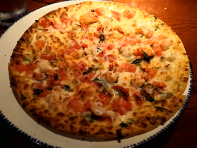 Pizza de marisco del Red Lobster