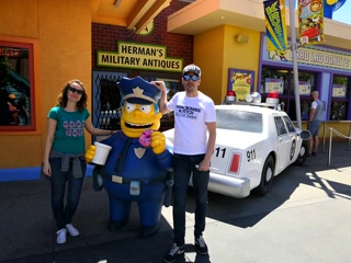 Con el jefe Wiggum en Springfield