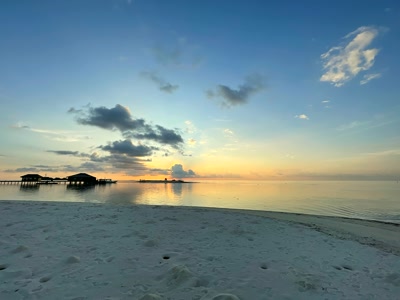 Atardecer junto a las villas