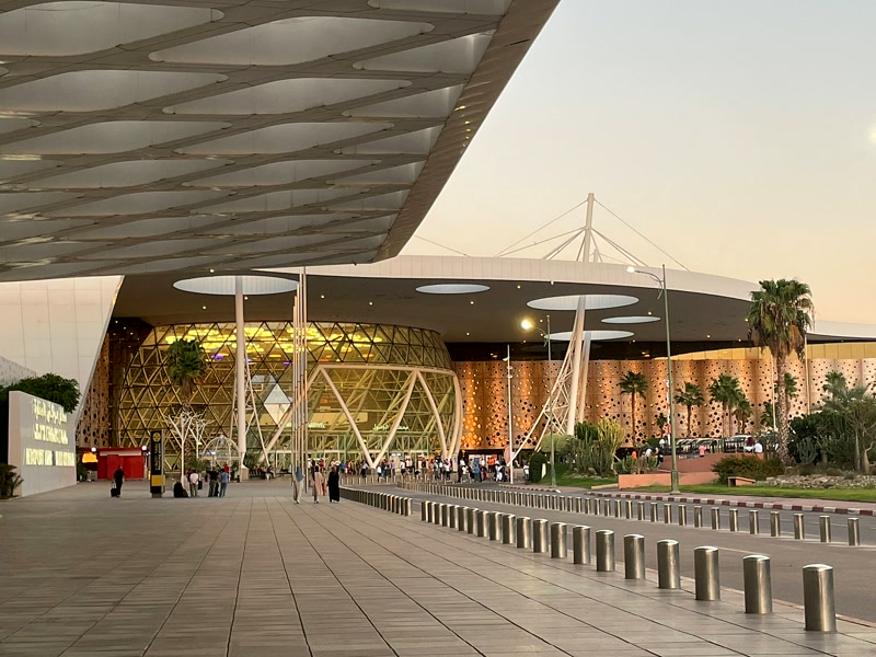 El aeropuerto de Marrakech Menara