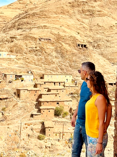 Aldeas bereberes en la ladera