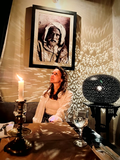 Cena en un restaurante de la medina