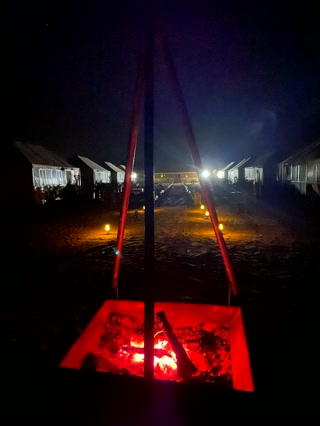 El fuego del campamento bereber