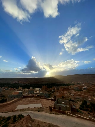Atardecer sobre el Valle del Dadès