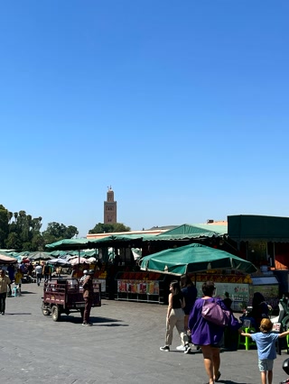 El zoco junto a la Koutoubia