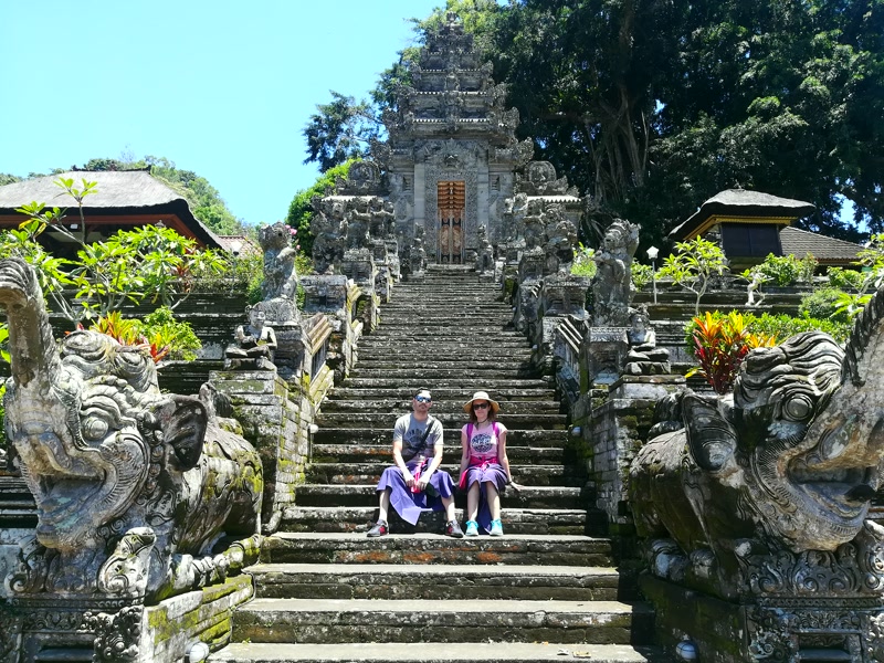 La gran escalinata del templo Kehen