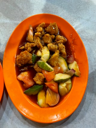 Pollo agridulce