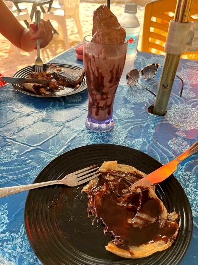 Roti con chocolate
