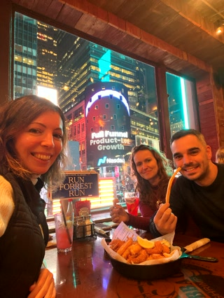 Cena en Times Square