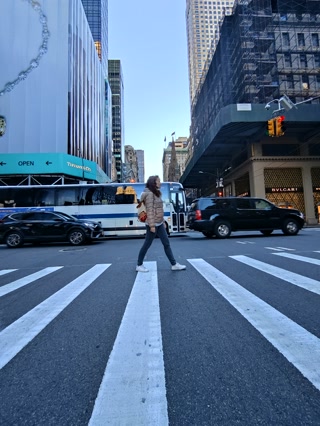 Cruzando hacia el Rockefeller Center