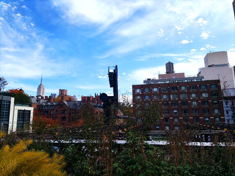 El Empire State asomando desde la High Line