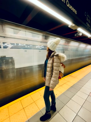 Esperando el metro