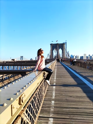 Cruzando el Puente de Brooklyn