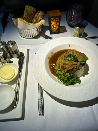 Cena en el A380