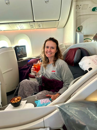 El pijama de Qatar Airways