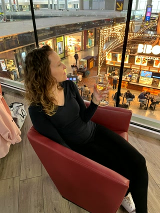 Sala VIP antes de volar