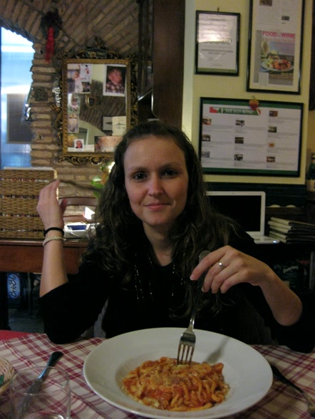 Cena italiana en el centro
