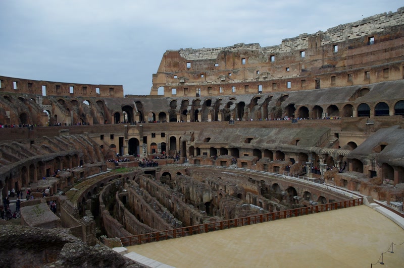 El subsuelo del Coliseo al descubierto