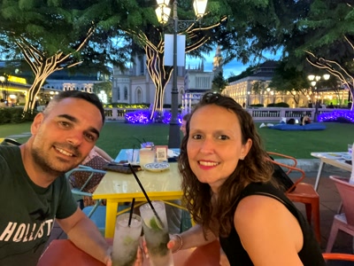 Cena en la terraza