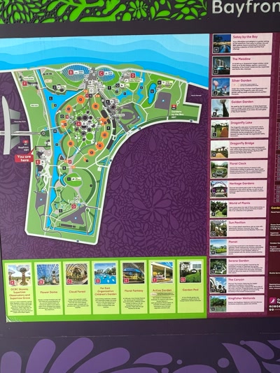 El plano de Gardens by the Bay