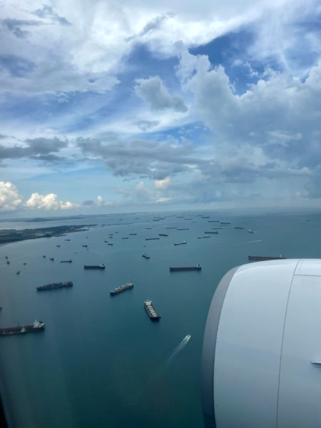 Llegando a Singapur