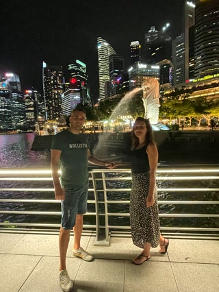 Frente al Merlion