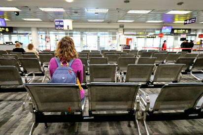 Esperando el vuelo a Krabi