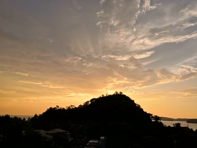 El atardecer sobre Ao Nang