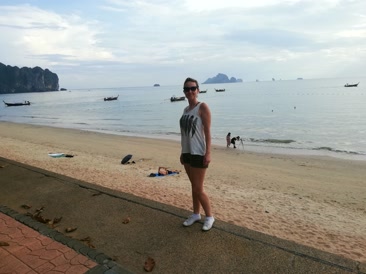Primer paseo por la playa