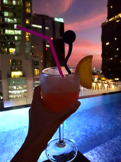 Cóctel con vistas