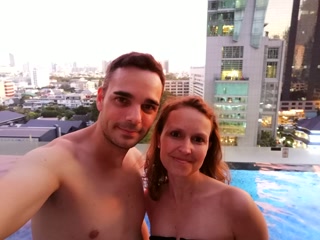 La piscina en la azotea