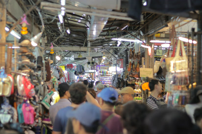 Los pasillos del mercado de Chatuchak