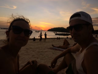 Atardecer en la playa de Koh Lipe
