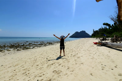 La lengua de arena de Koh Poda