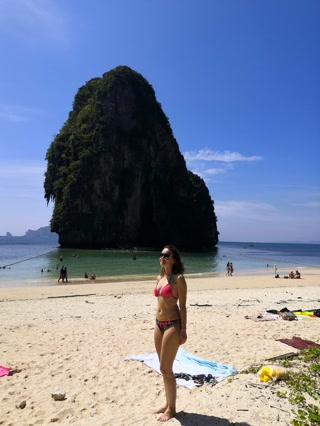 Frente a la roca de Happy Island