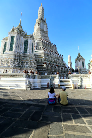 Segundo viaje a Tailandia: el Wat Arun visto desde el río en Bangkok