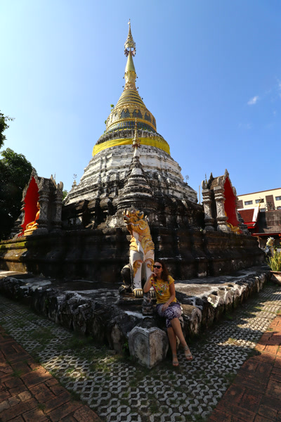 El chedi del Wat Chiang Man